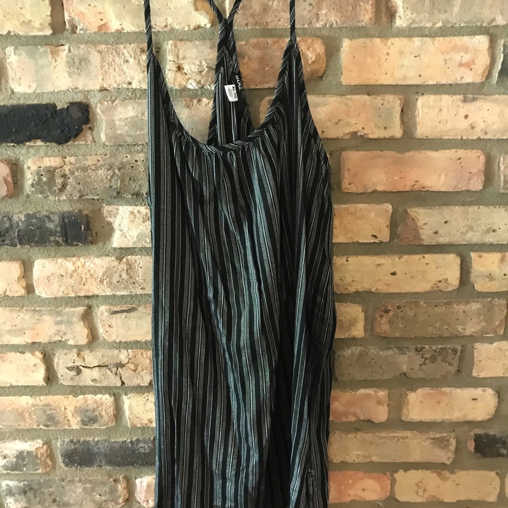 XL urban outfitters black and white stripped dress
